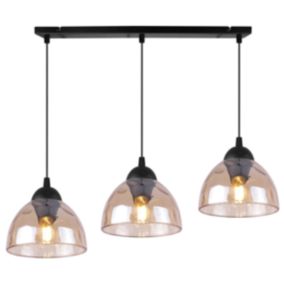 Lampa sufitowa wisząca Light Home LH Venice 3x E27 60W klosz miodowy 1szt.