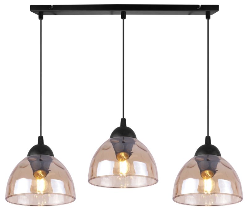 Lampa sufitowa wisząca Light Home LH Venice 3x E27 60W klosz miodowy 1szt.