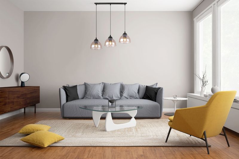 Lampa sufitowa wisząca Light Home LH Venice 3x E27 60W klosz miodowy 1szt.