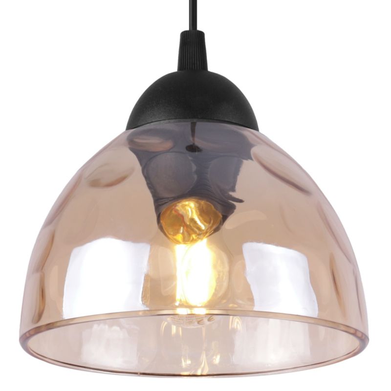Lampa sufitowa wisząca Light Home LH Venice 3x E27 60W okrągły klosz miodowy 1szt.