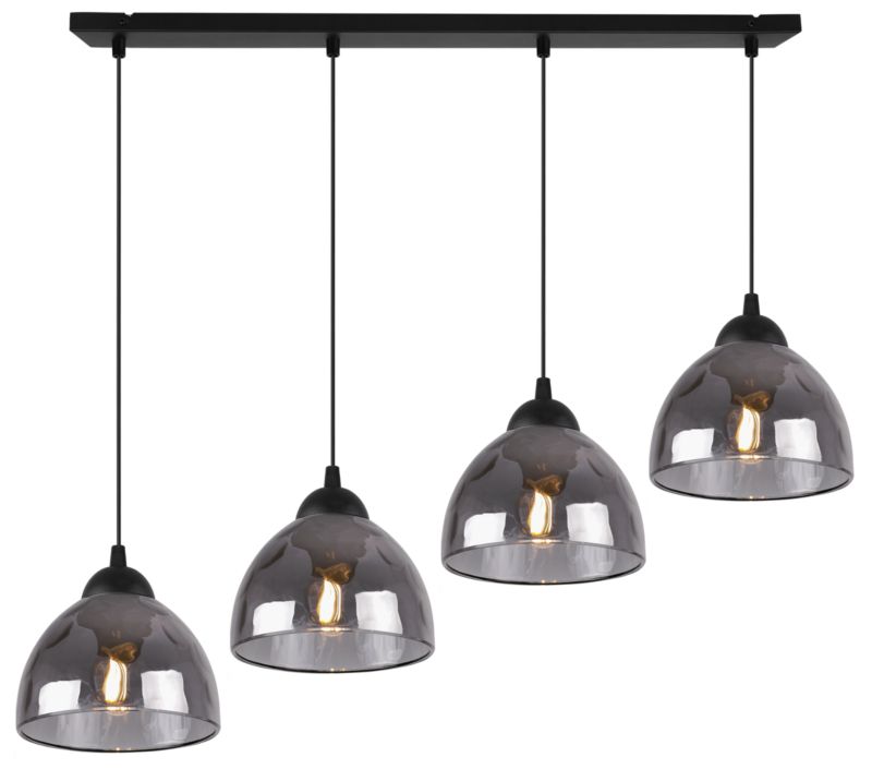 Lampa sufitowa wisząca Light Home LH Venice 4x E27 60W klosz grafitowy 1szt.