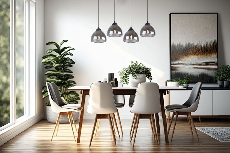Lampa sufitowa wisząca Light Home LH Venice 4x E27 60W klosz grafitowy 1szt.