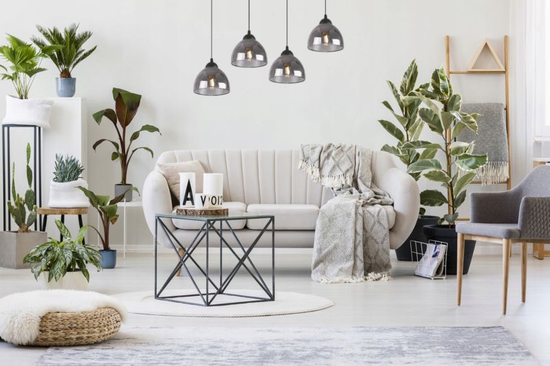 Lampa sufitowa wisząca Light Home LH Venice 4x E27 60W klosz grafitowy 1szt.