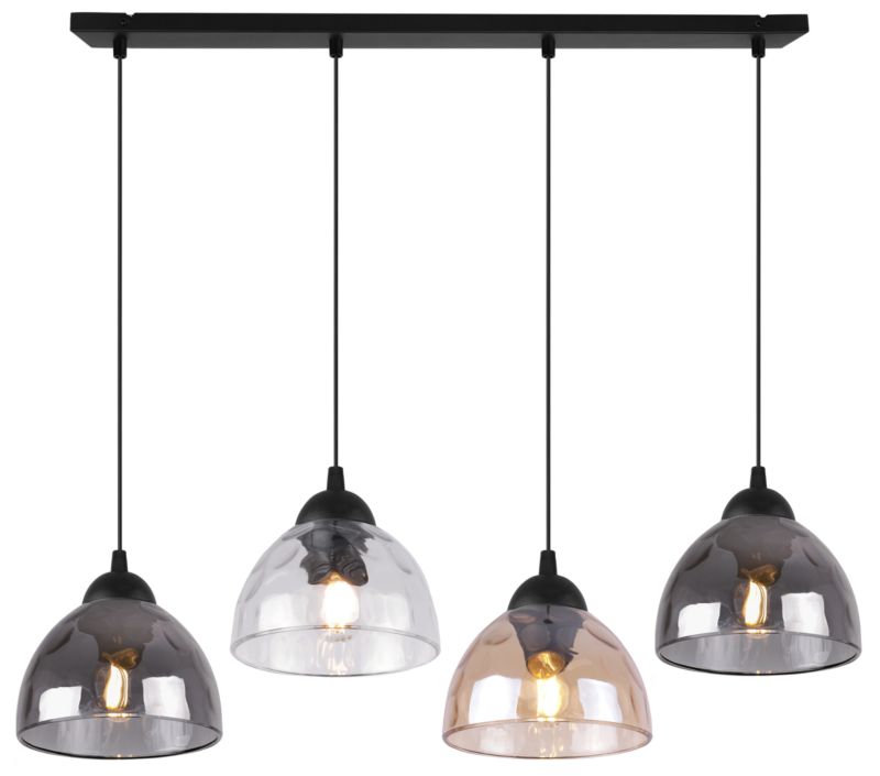 Lampa sufitowa wisząca Light Home LH Venice 4x E27 60W klosz mieszany 1szt.