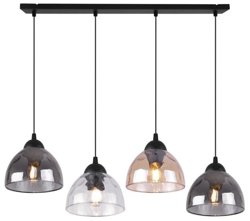 Lampa sufitowa wisząca Light Home LH Venice 4x E27 60W klosz mieszany 1szt.