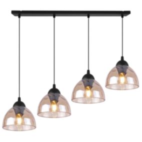 Lampa sufitowa wisząca Light Home LH Venice 4x E27 60W klosz miodowy 1szt.