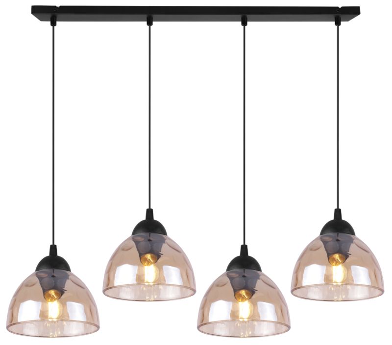Lampa sufitowa wisząca Light Home LH Venice 4x E27 60W klosz miodowy 1szt.