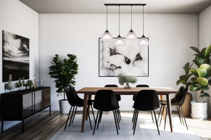 Lampa sufitowa wisząca Light Home LH Venice 4x E27 60W klosz mleczny 1szt.