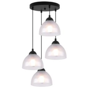Lampa sufitowa wisząca Light Home LH Venice 4x E27 60W okrągły klosz mleczny 1szt.