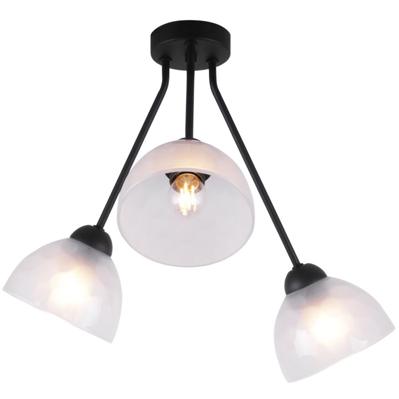 Lampa sufitowa wisząca Light Home LH Venice Trio 1x E27 60W klosz mleczny 1szt.