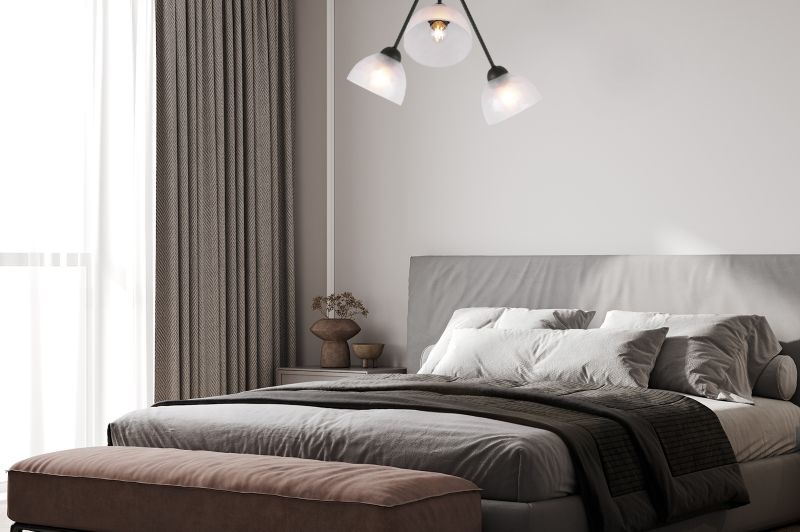 Lampa sufitowa wisząca Light Home LH Venice Trio 1x E27 60W klosz mleczny 1szt.