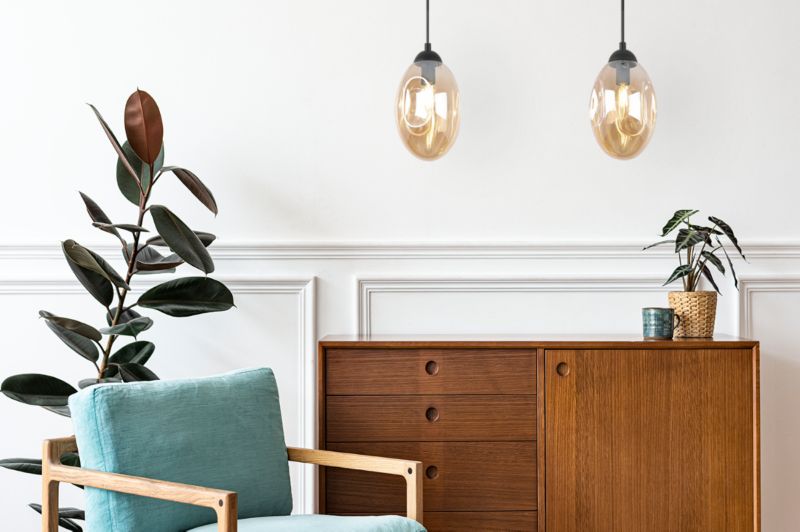 Lampa sufitowa wisząca Light Home LH Vigo 1x E14 60W miodowy 1szt.