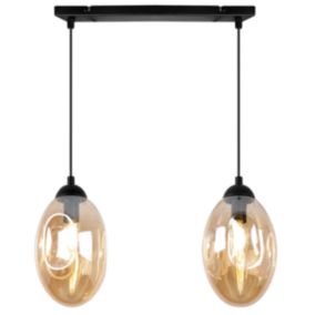 Lampa sufitowa wisząca Light Home LH Vigo 2x E14 60W miodowy 1szt.