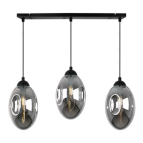 Lampa sufitowa wisząca Light Home LH Vigo 3x E14 60W czarny 1szt.