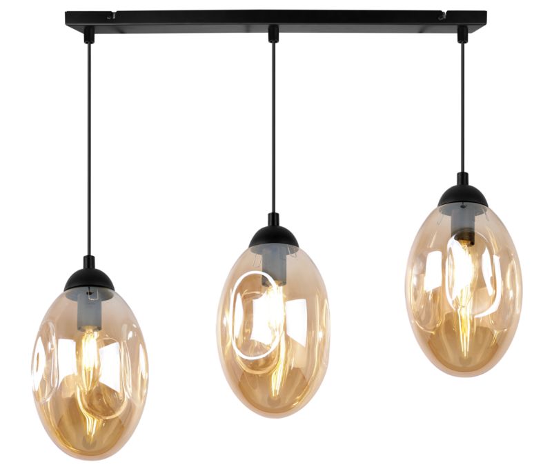 Lampa sufitowa wisząca Light Home LH Vigo 3x E14 60W miodowy 1szt.