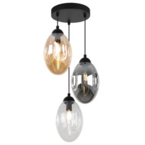 Lampa sufitowa wisząca Light Home LH Vigo 3x E14 60W okrągły 19cm multikolor 1szt.