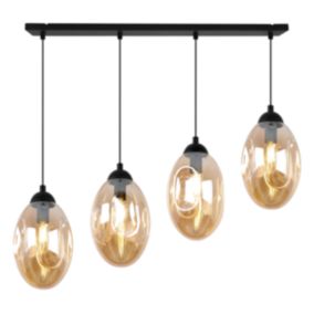Lampa sufitowa wisząca Light Home LH Vigo 4x E14 60W miodowy 1szt.