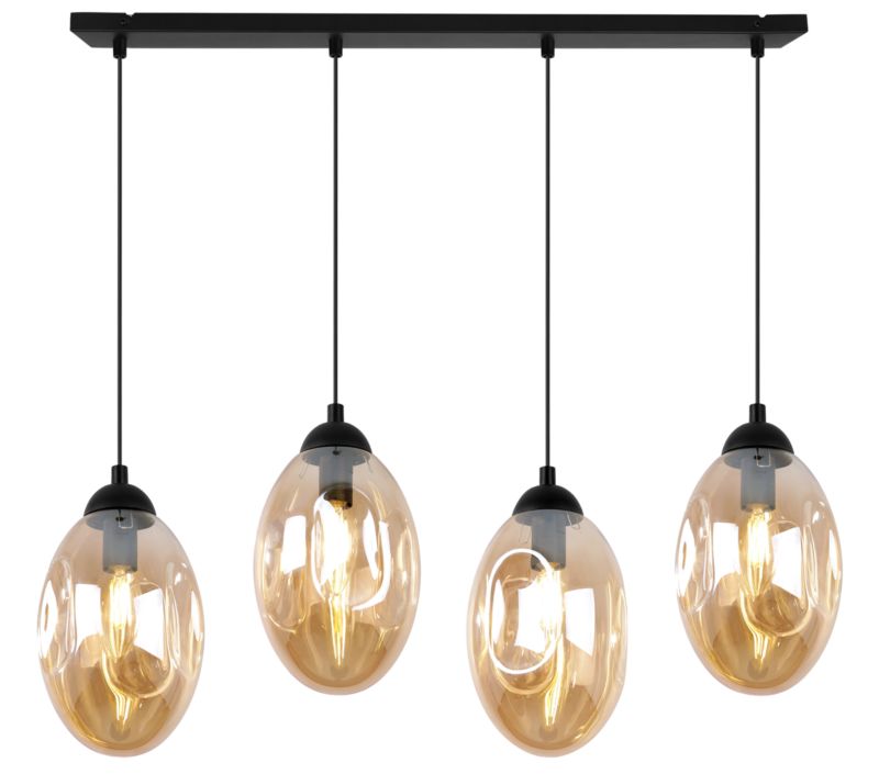 Lampa sufitowa wisząca Light Home LH Vigo 4x E14 60W miodowy 1szt.