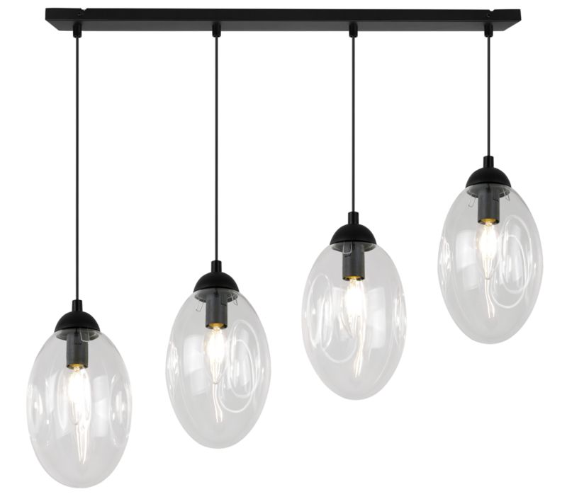 Lampa sufitowa wisząca Light Home LH Vigo 4x E14 60W transparentny 1szt.