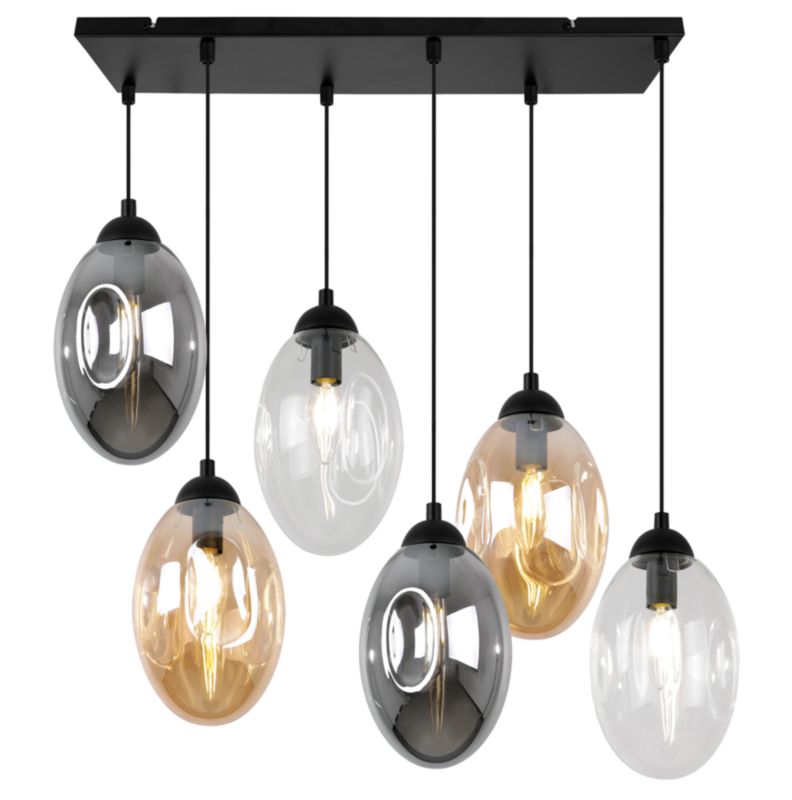 Lampa sufitowa wisząca Light Home LH Vigo 6x E14 60W multikolor 1szt.