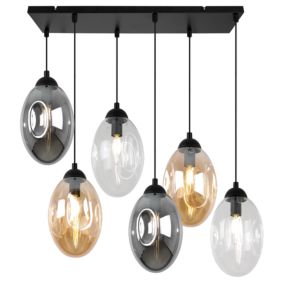 Lampa sufitowa wisząca Light Home LH Vigo 6x E14 60W multikolor 1szt.