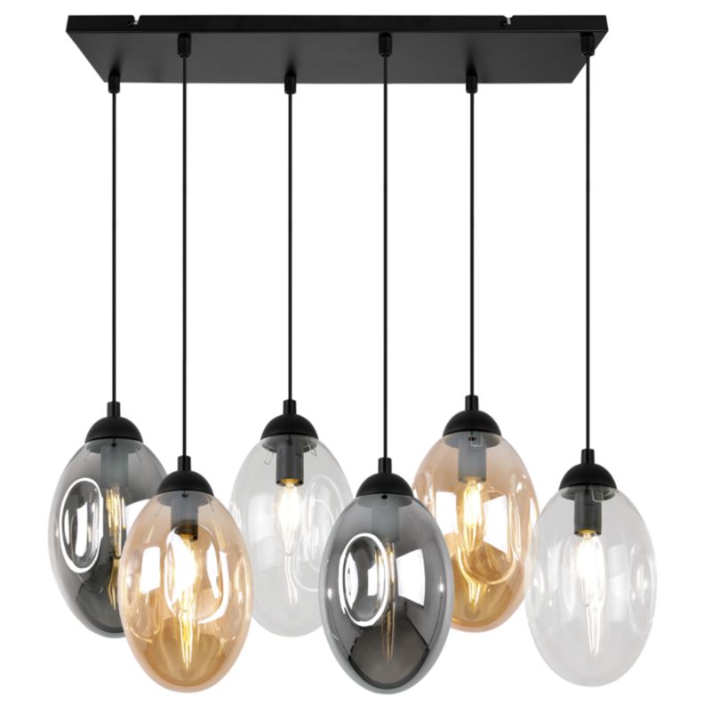 Lampa sufitowa wisząca Light Home LH Vigo 6x E14 60W multikolor 1szt.