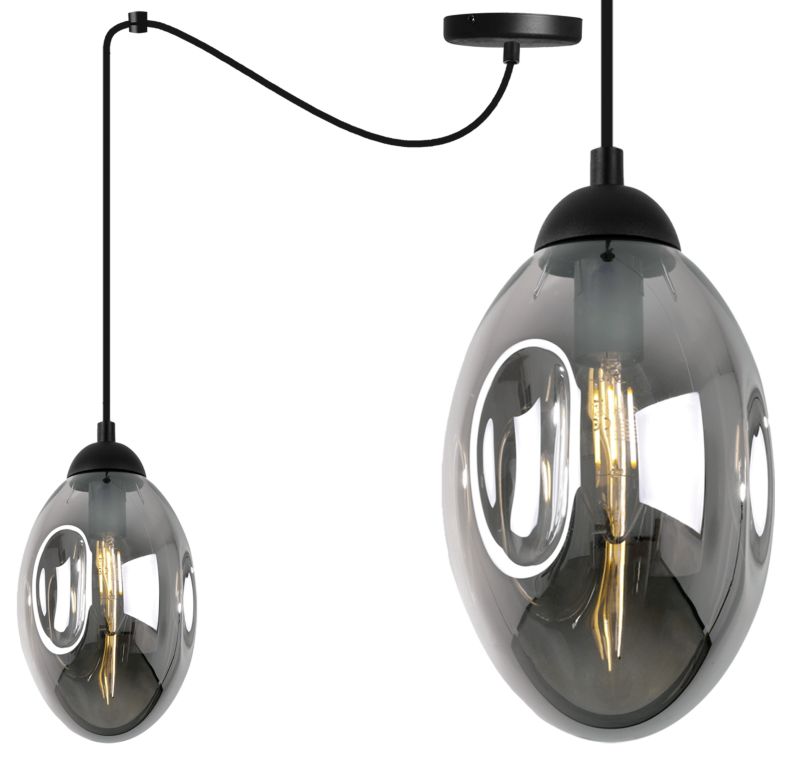 Lampa sufitowa wisząca Light Home LH Vigo Spider 1x E14 60W czarny 1szt.