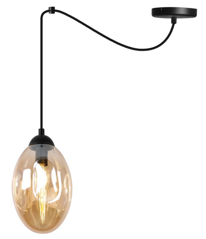Lampa sufitowa wisząca Light Home LH Vigo Spider 1x E14 60W miodowy 1szt.