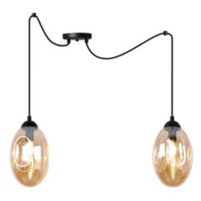 Lampa sufitowa wisząca Light Home LH Vigo Spider 2x E14 60W miodowy 1szt.