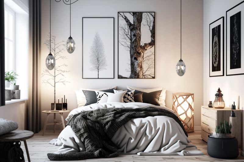 Lampa sufitowa wisząca Light Home LH Vigo Spider 3x E14 60W czarny 1szt.