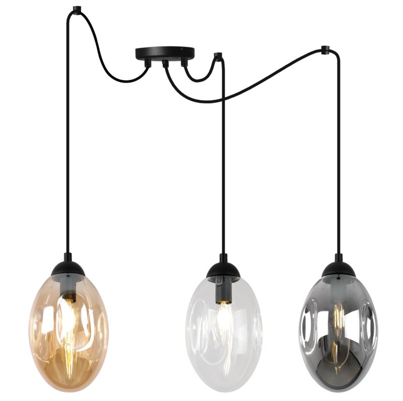 Lampa sufitowa wisząca Light Home LH Vigo Spider 3x E14 60W multikolor 1szt.