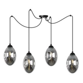 Lampa sufitowa wisząca Light Home LH Vigo Spider 4x E14 60W czarny 1szt.