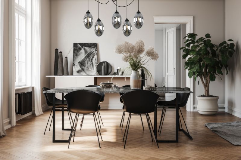 Lampa sufitowa wisząca Light Home LH Vigo Spider 5x E14 60W czarny 1szt.