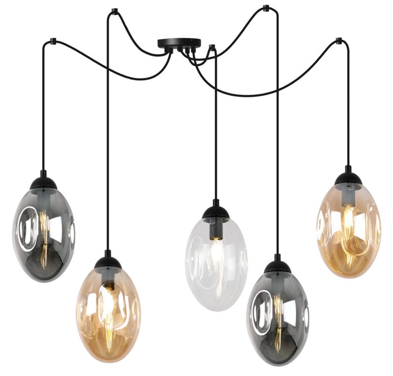 Lampa sufitowa wisząca Light Home LH Vigo Spider 5x E14 60W multikolor 1szt.
