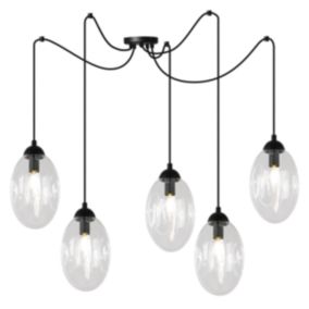 Lampa sufitowa wisząca Light Home LH Vigo Spider 5x E14 60W transparentny 1szt.