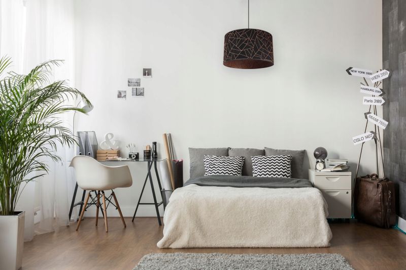 Lampa sufitowa wisząca Light Home LH Werona 1x E27 60W abażur 40cm miedź/czarny 1szt.