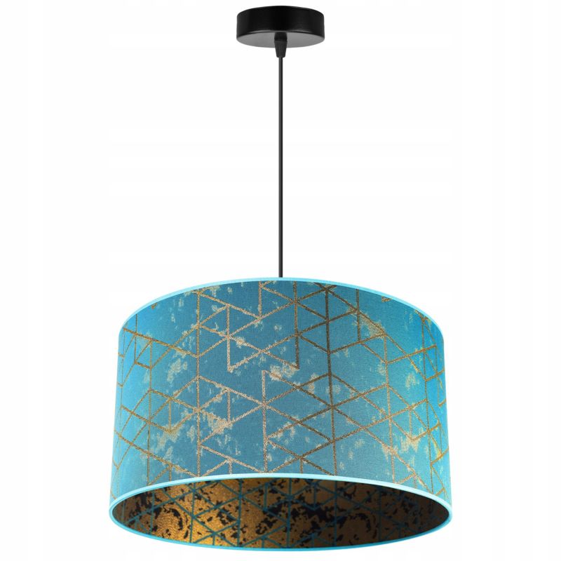 Lampa sufitowa wisząca Light Home LH Werona 1x E27 60W abażur 40cm niebieski 1szt.