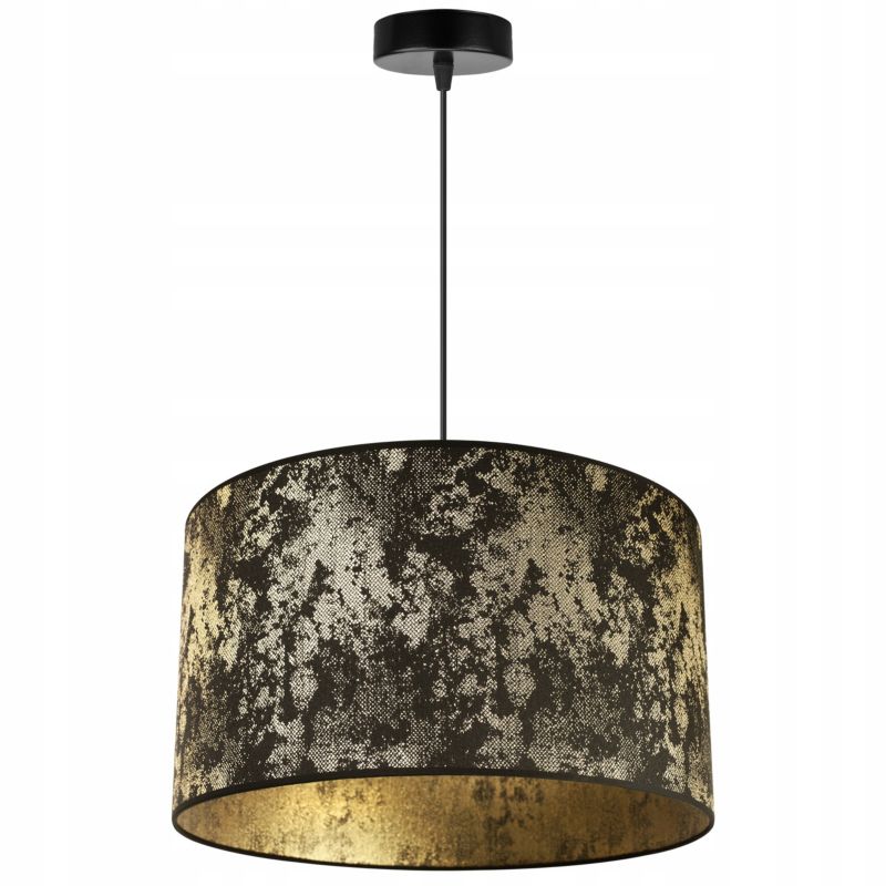 Lampa sufitowa wisząca Light Home LH Werona 1x E27 60W abażur 40cm złoty/czarny 1szt.