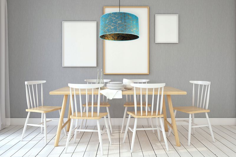 Lampa sufitowa wisząca Light Home LH Werona 1x E27 60W abażur 45cm niebieski 1szt.