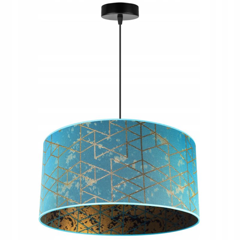 Lampa sufitowa wisząca Light Home LH Werona 1x E27 60W abażur 45cm niebieski 1szt.