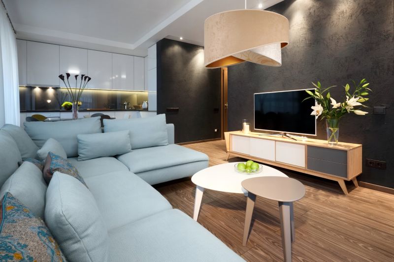 Lampa sufitowa wisząca Light Home LH Werona 1x E27 60W abażur 45cm tkanina beżowy/biały 1szt.