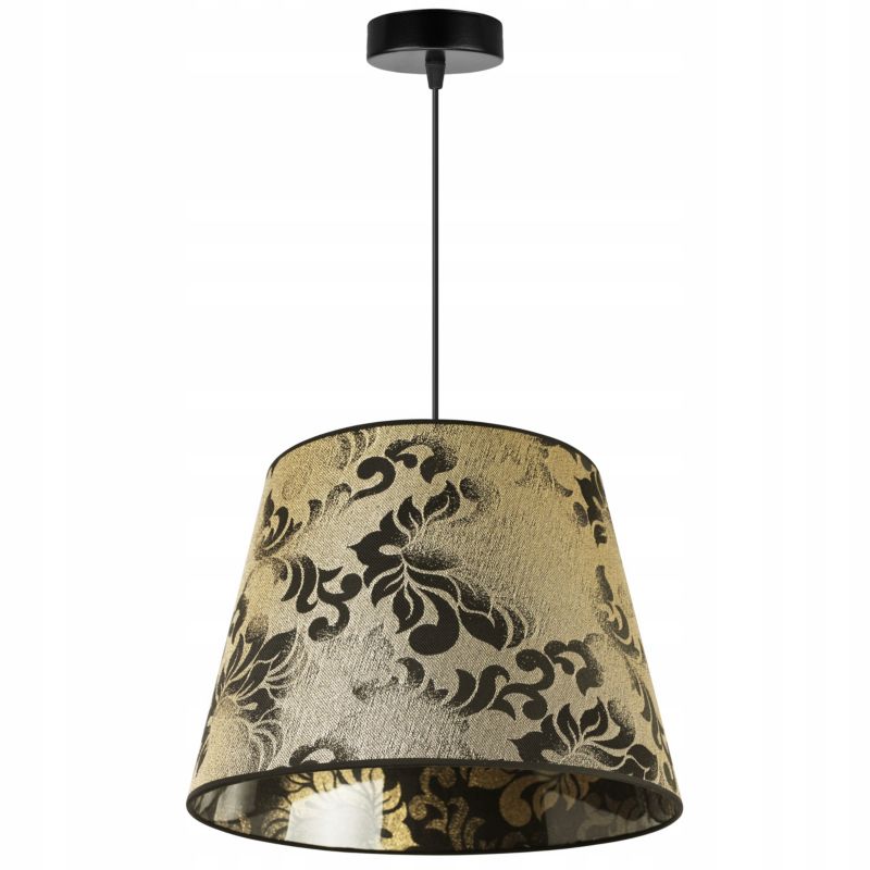 Lampa sufitowa wisząca Light Home LH Werona 1x E27 60W abażur stożek złoty 1szt.