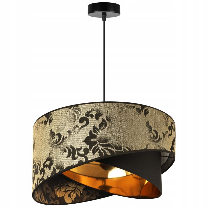 Lampa sufitowa wisząca Light Home LH Werona 1x E27 60W ciemny złoty/czarny 1szt.