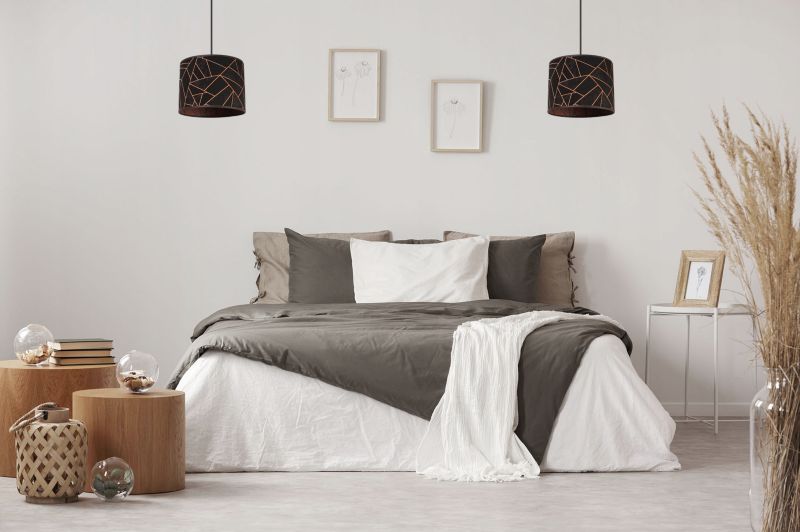 Lampa sufitowa wisząca Light Home LH Werona 1x E27 60W czarny/miedź 1szt.