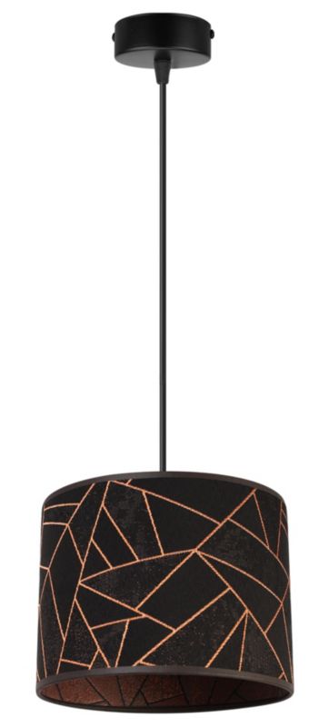 Lampa sufitowa wisząca Light Home LH Werona 1x E27 60W czarny/miedź 1szt.