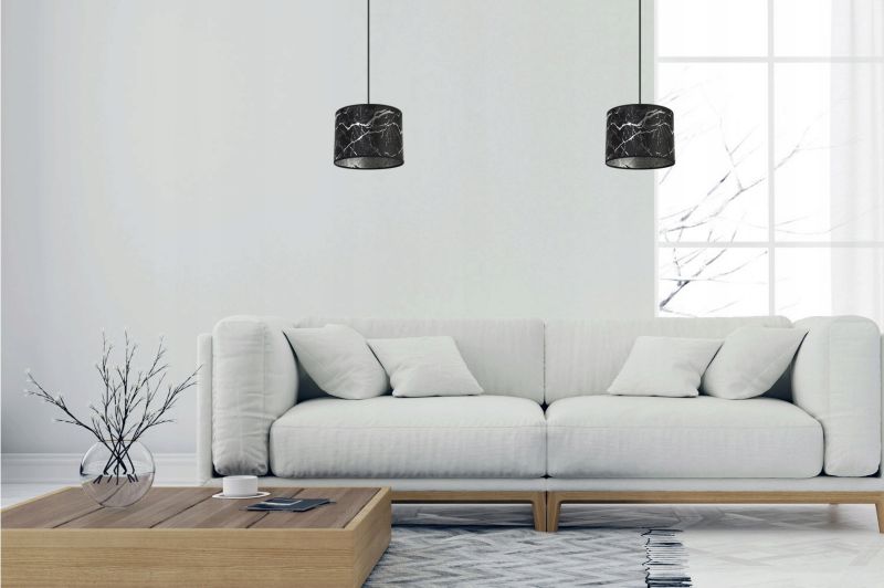 Lampa sufitowa wisząca Light Home LH Werona 1x E27 60W czarny/srebrny 1szt.