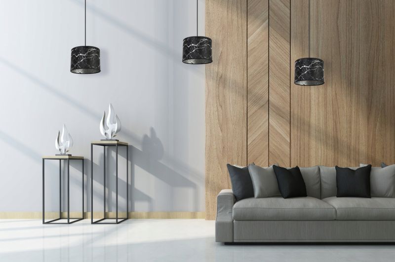 Lampa sufitowa wisząca Light Home LH Werona 1x E27 60W czarny/srebrny 1szt.