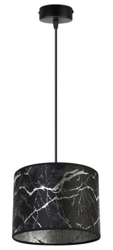 Lampa sufitowa wisząca Light Home LH Werona 1x E27 60W czarny/srebrny 1szt.