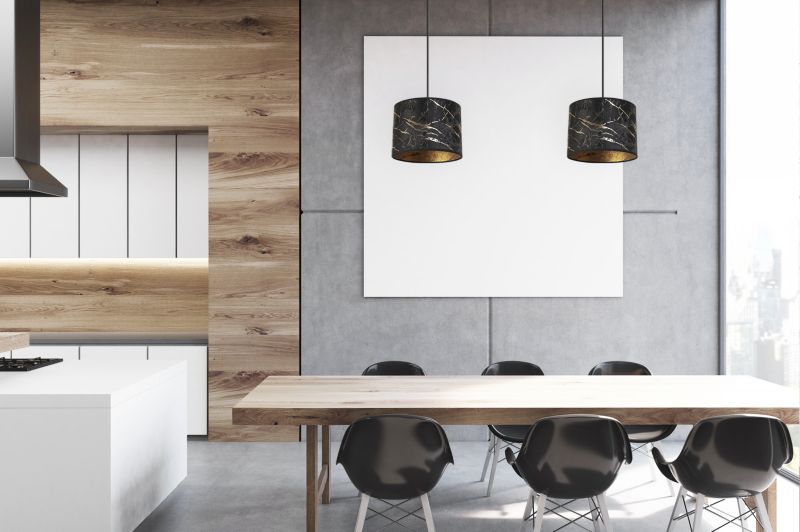Lampa sufitowa wisząca Light Home LH Werona 1x E27 60W czarny/złoty 1szt.