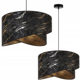 Lampa sufitowa wisząca Light Home LH Werona 1x E27 60W marmur czarny/złoty 1szt.